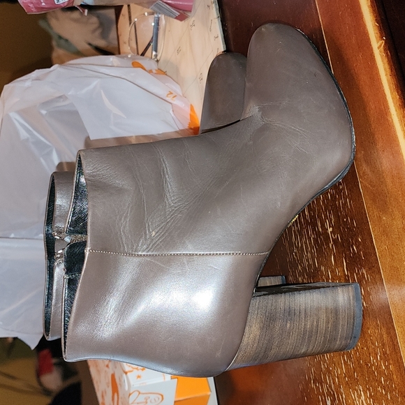 PRADA EUC BROWN HIDDEN PLATFORM LEATHER ANKLE BOOTIES SIZE EU39 - Picture 4 of 9